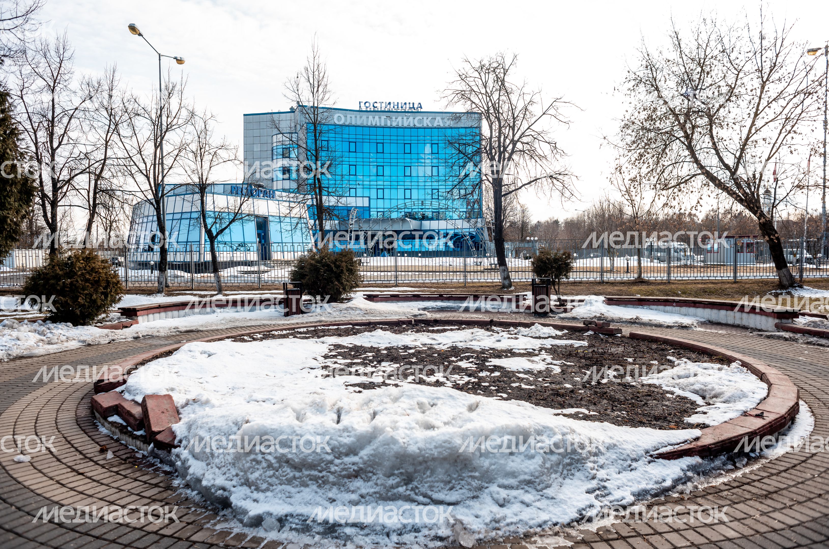 Зимние виды города Чехов