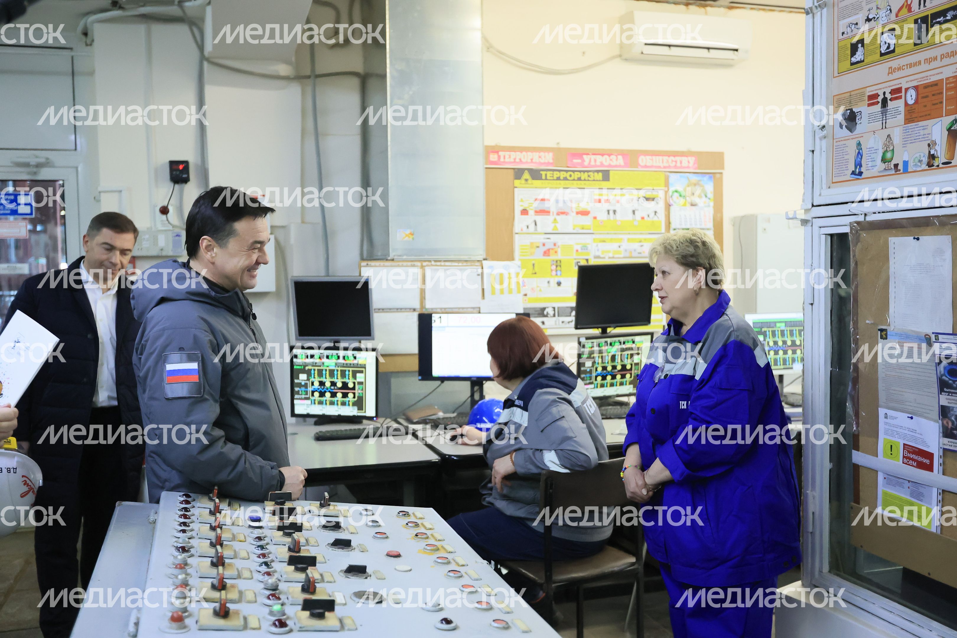 Посещение губернатором Подмосковья мкр. Новые Химки
