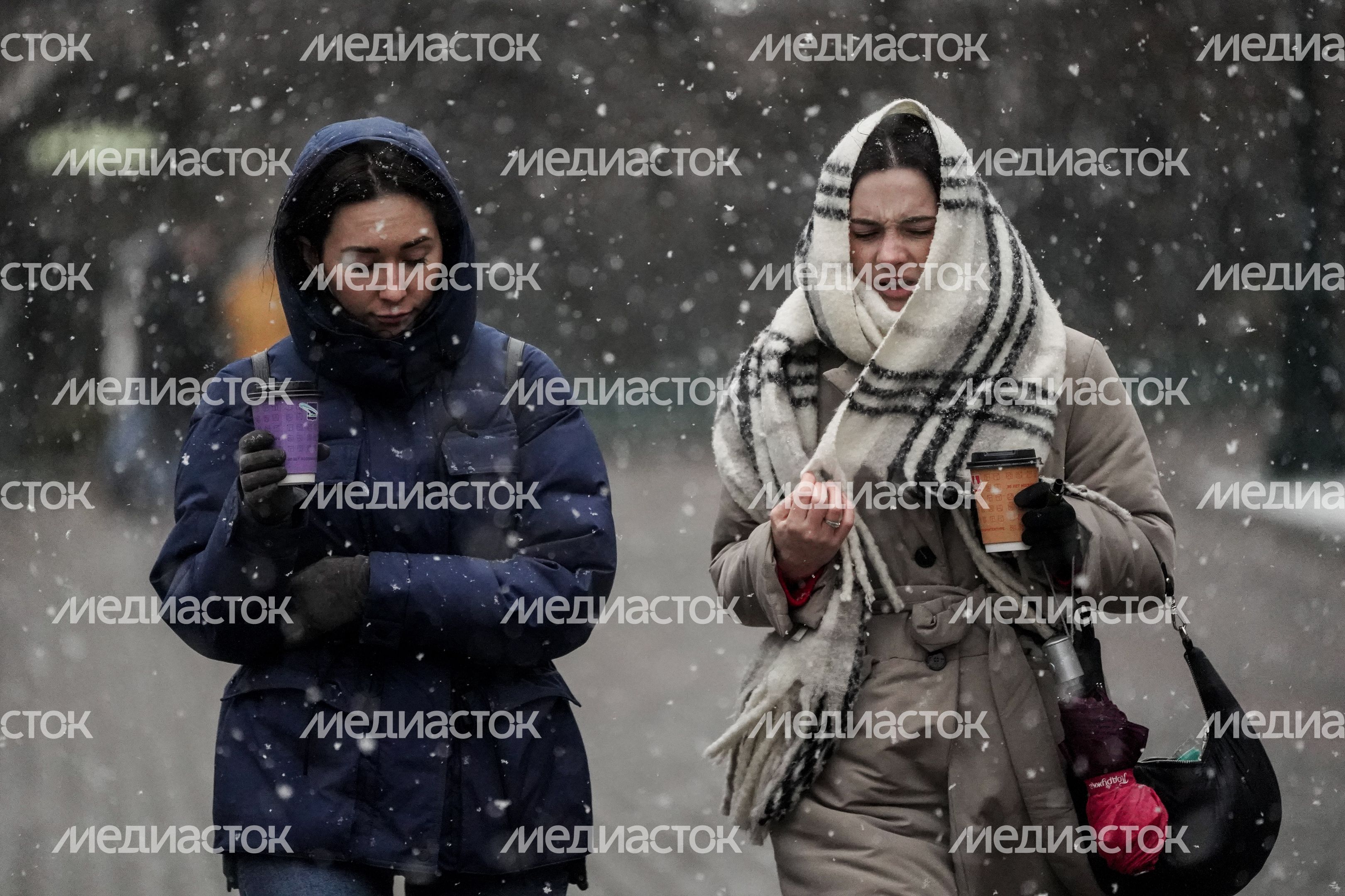 Снегопад в Москве