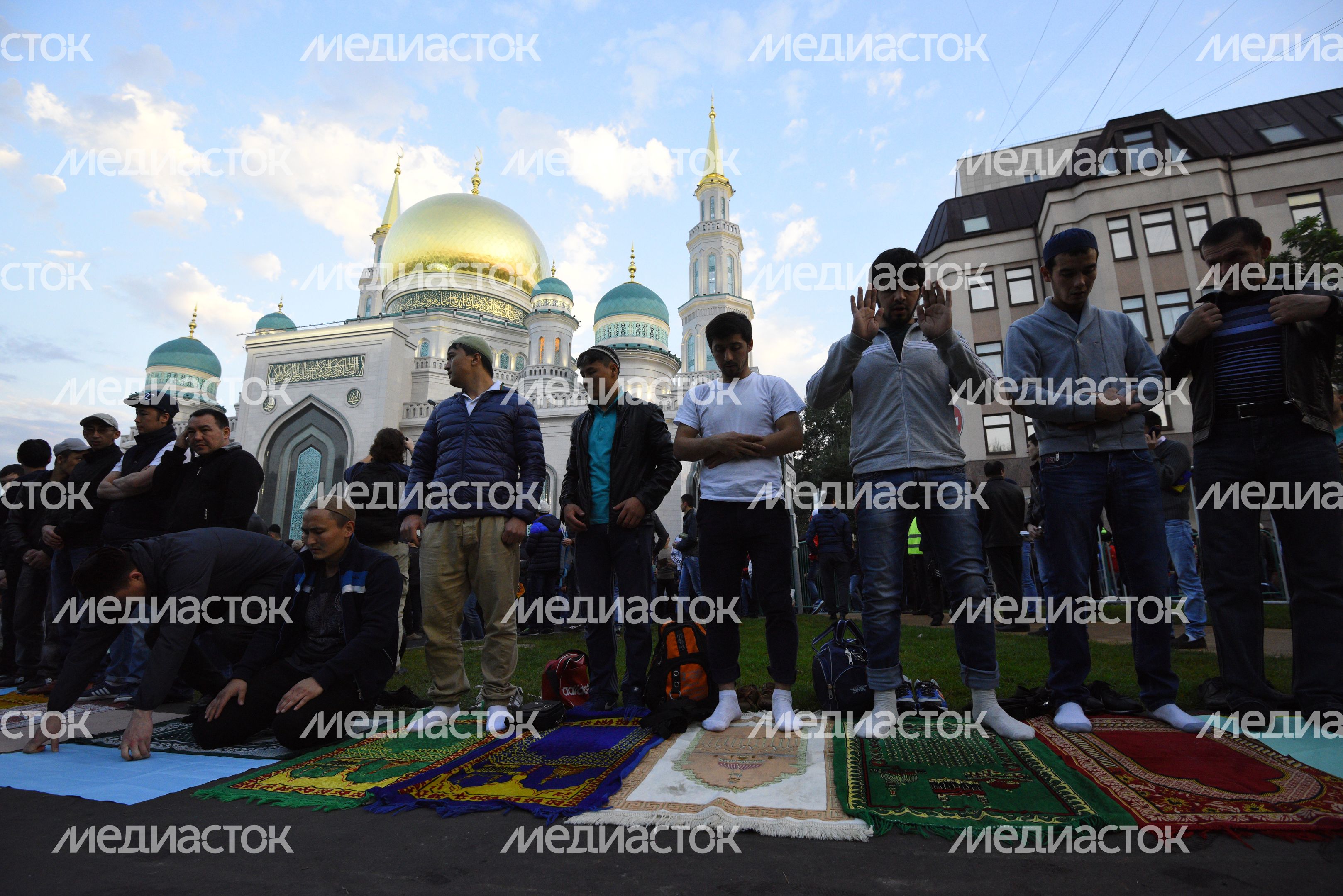 Празднование Курбан-Байрама в Москве