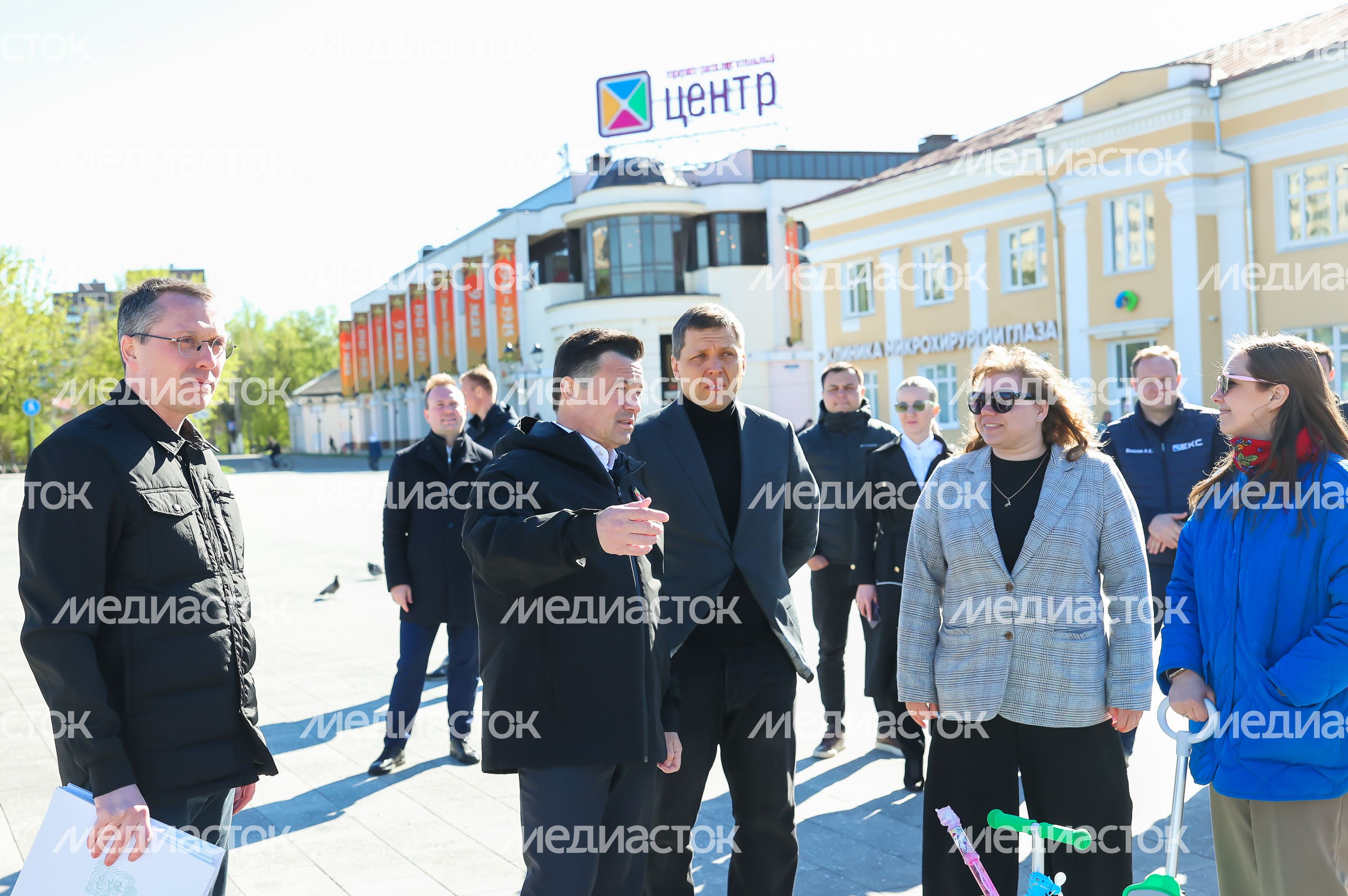 В Дмитрове завершен I этап реконструкции Советской площади