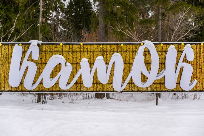 Каток в Пестовском парке в Балашихе