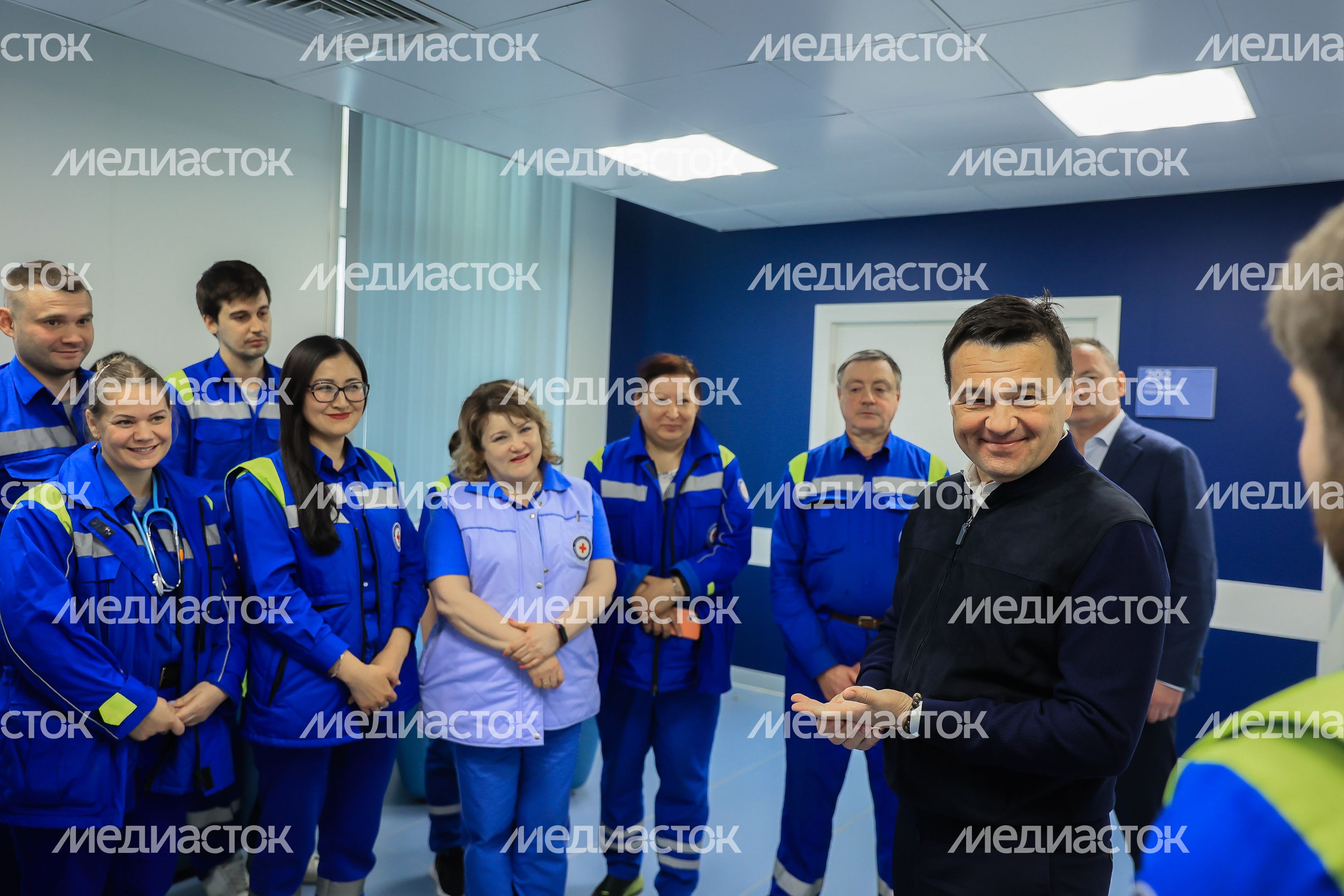Посещение подстанции скорой помощи в Ленинском округе Губернатором Подмосковья