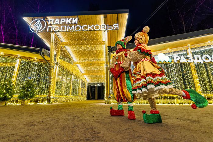 Новогодний парк «Раздолье» в Одинцово