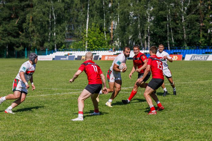 Победа "ВВА-Подмосковье-м" в чемпионате молодежных команд по регби в Монино