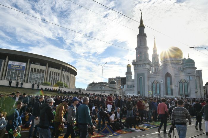 Празднование Ураза‑байрам в Москве в 2018 году