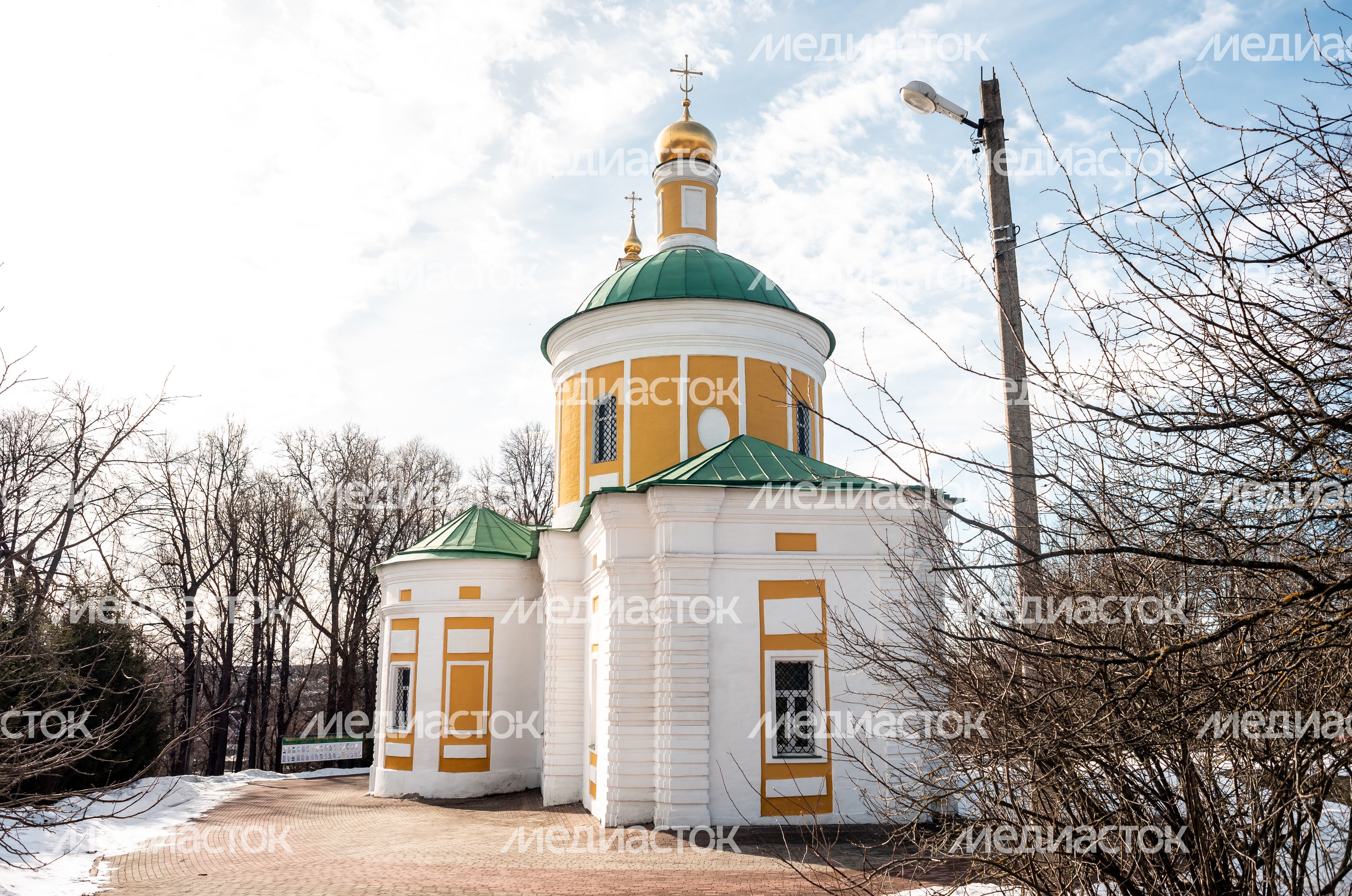 Зимние виды города Чехов