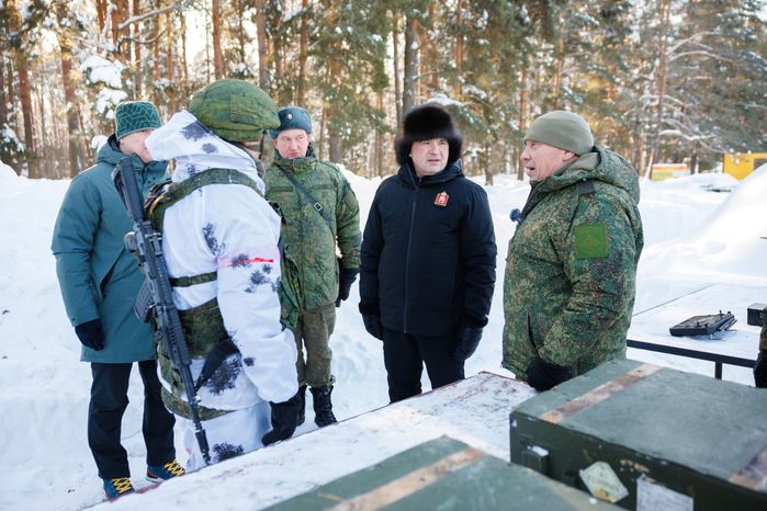 Андрей Воробьев посетил полигон в Московском высшем общевойсковом командном училище
