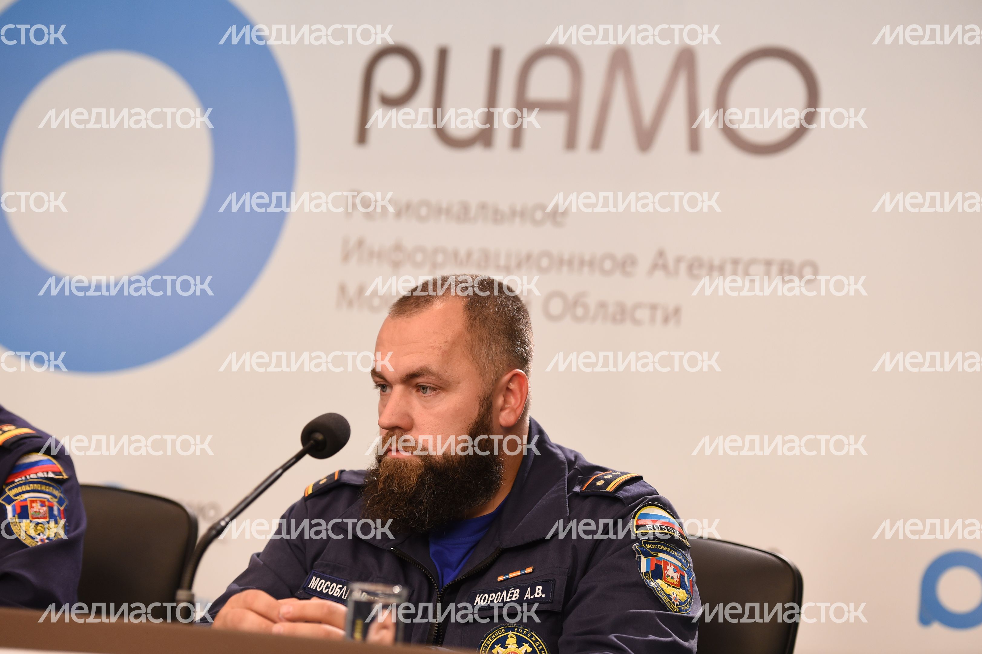 Пресс-конференция замначальника ГКУ МО «Мособлпожспас» Сергея Гедина