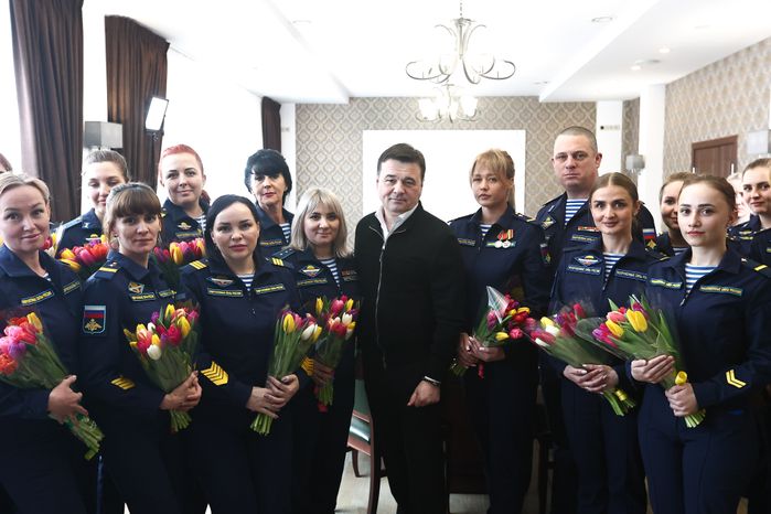 Поздравление с Международным женским днем связисток ВДВ Губернатором Подмосковья
