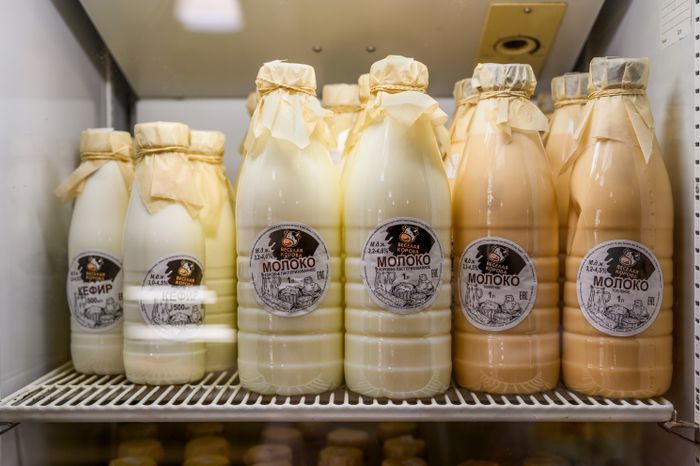 Молочные продукты собственного изготовления на ферме «Веселая корова» в деревне Антоново Раменского округа