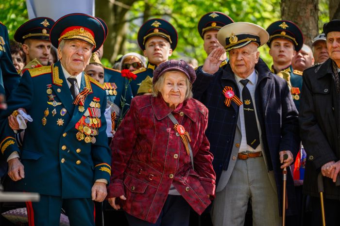 Торжественная церемония зажжения Вечного огня в Королеве