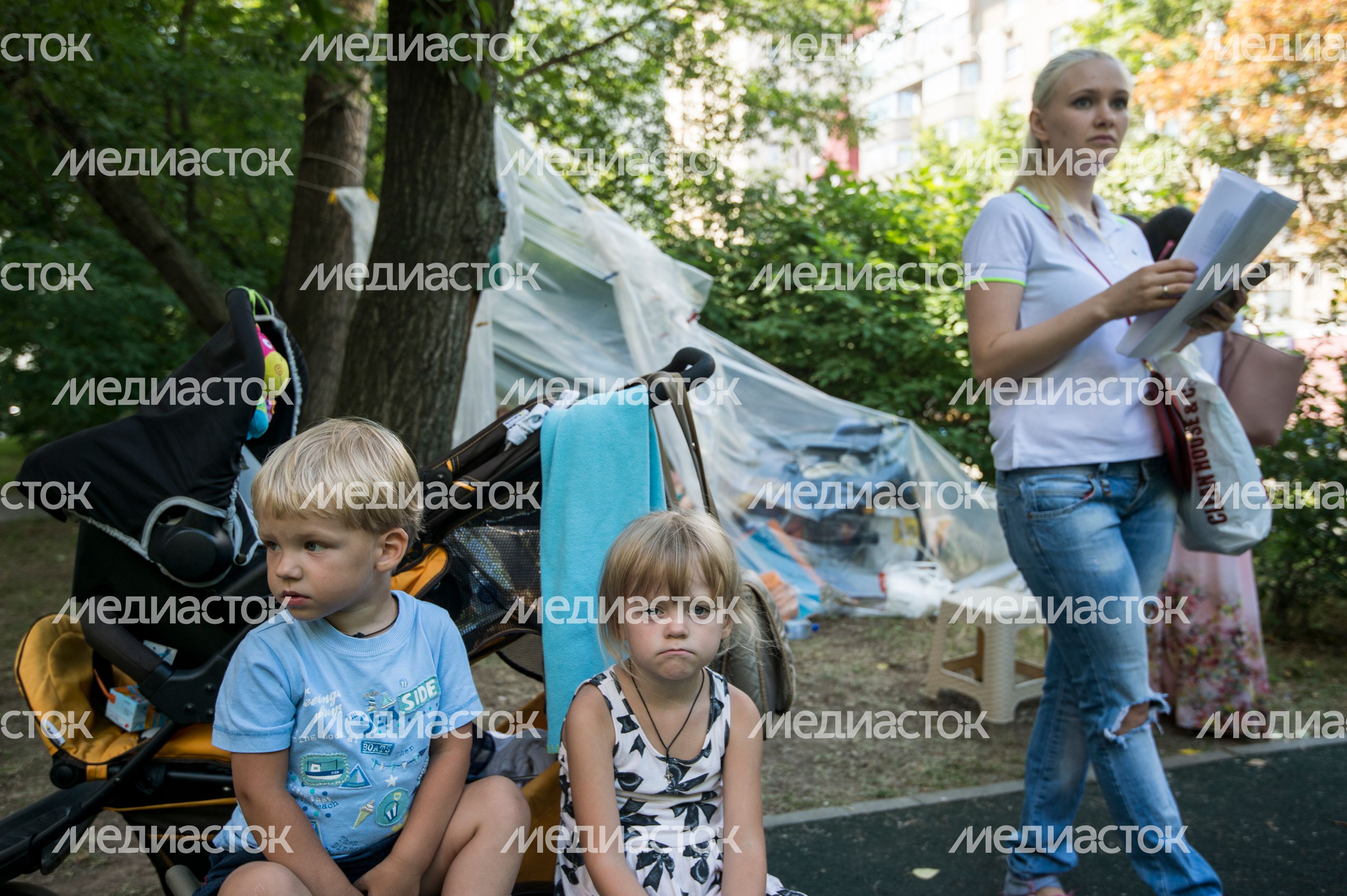 Акция протеста очередников на соцжилье в Москве