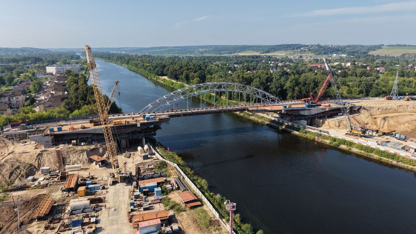 Возведение нового Рогачевского моста в Дмитрове