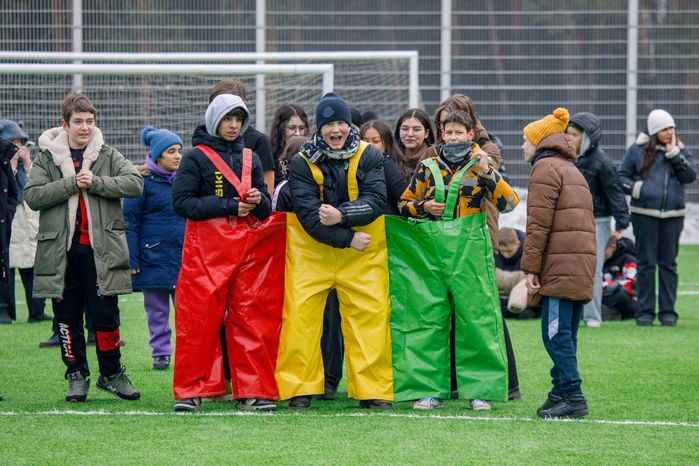 Спортивно-развлекательное мероприятие «Бегущие по снегу» в Кузьминском лесопарке в Котельниках