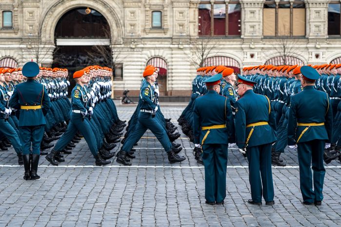 Генеральная репетиция парада Победы в Москве в 2021 году
