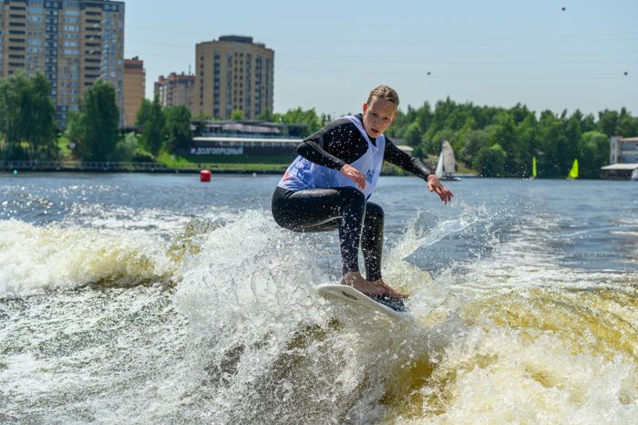 Чемпионат Московской области по серфингу на Пироговском водохранилище в Долгопрудном