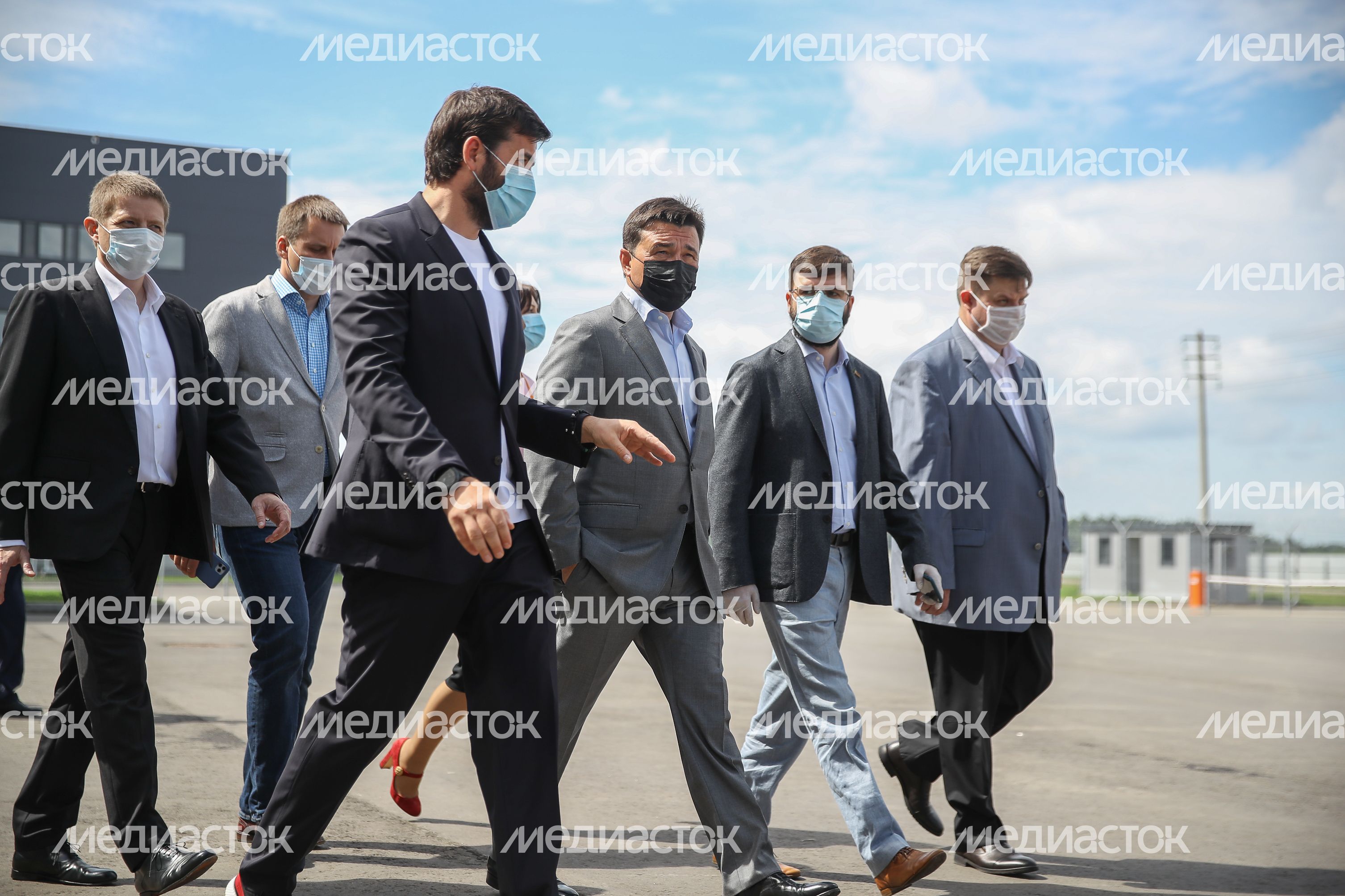 Открытие губернатором Подмосковья производственно-складского комплекса Industrial Сity в Подольске