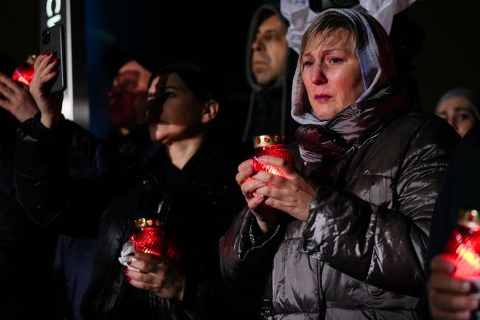 Акция памяти «Журавли» прошла на девятый день после теракта в "Крокус Сити Холле"