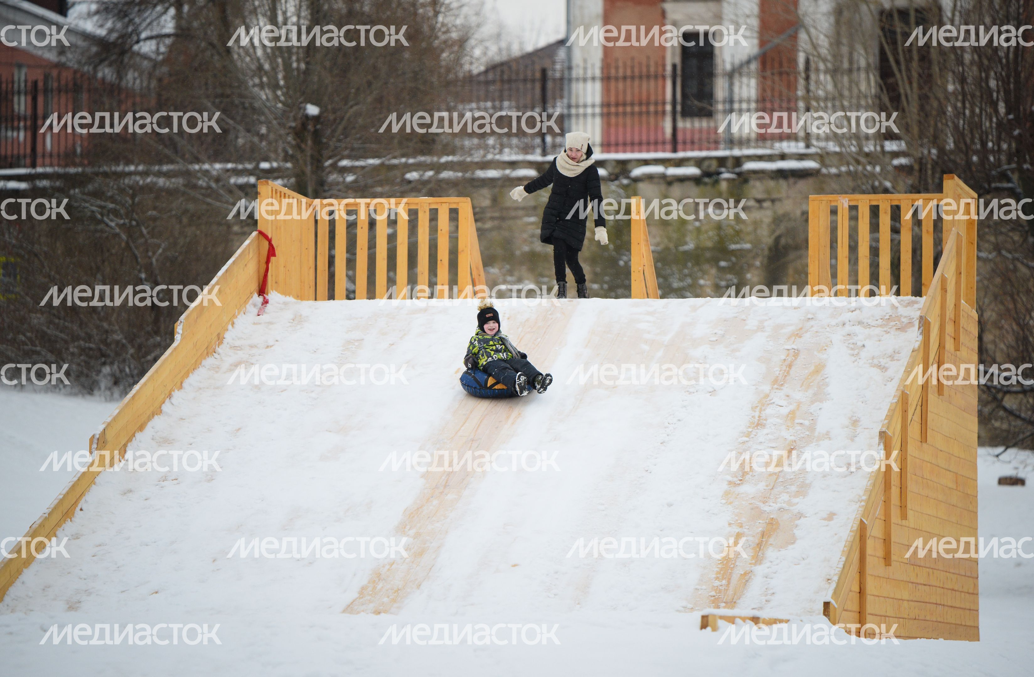 Виды города Серпухов зимой