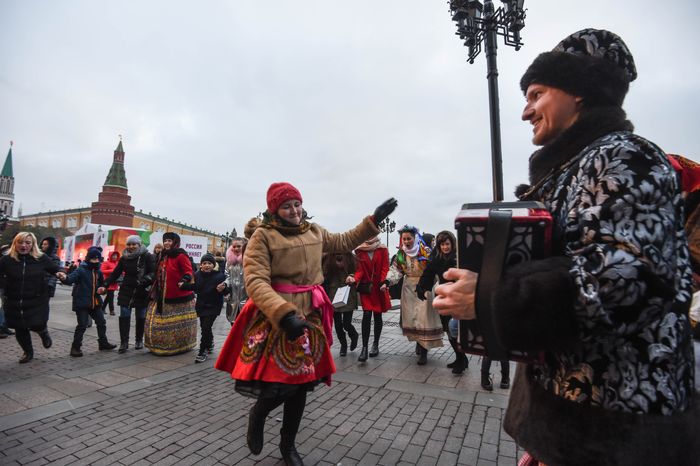 Празднование Дня народного единства в центре Москвы