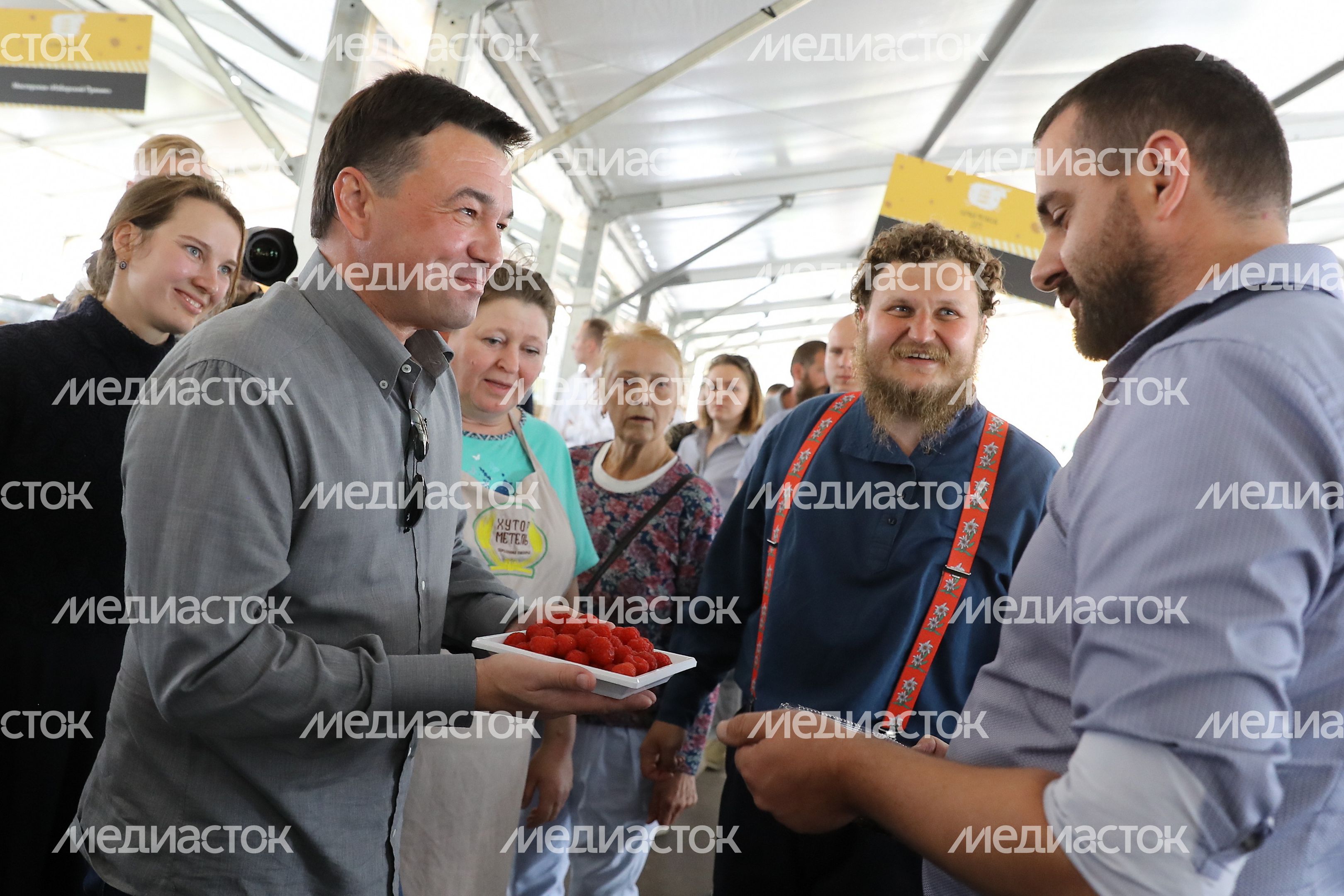 Проверка губернатором Подмосковья готовности к открытию IV Всероссийского фестиваля фермерской продукции «Сыр. Пир. Мир»