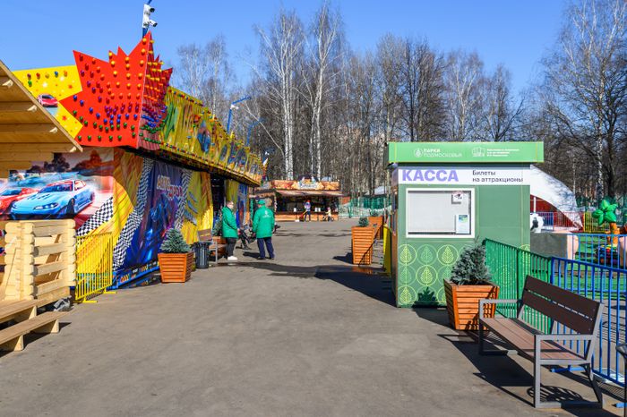 Центральный парк культуры и отдыха в Долгопрудном зимой