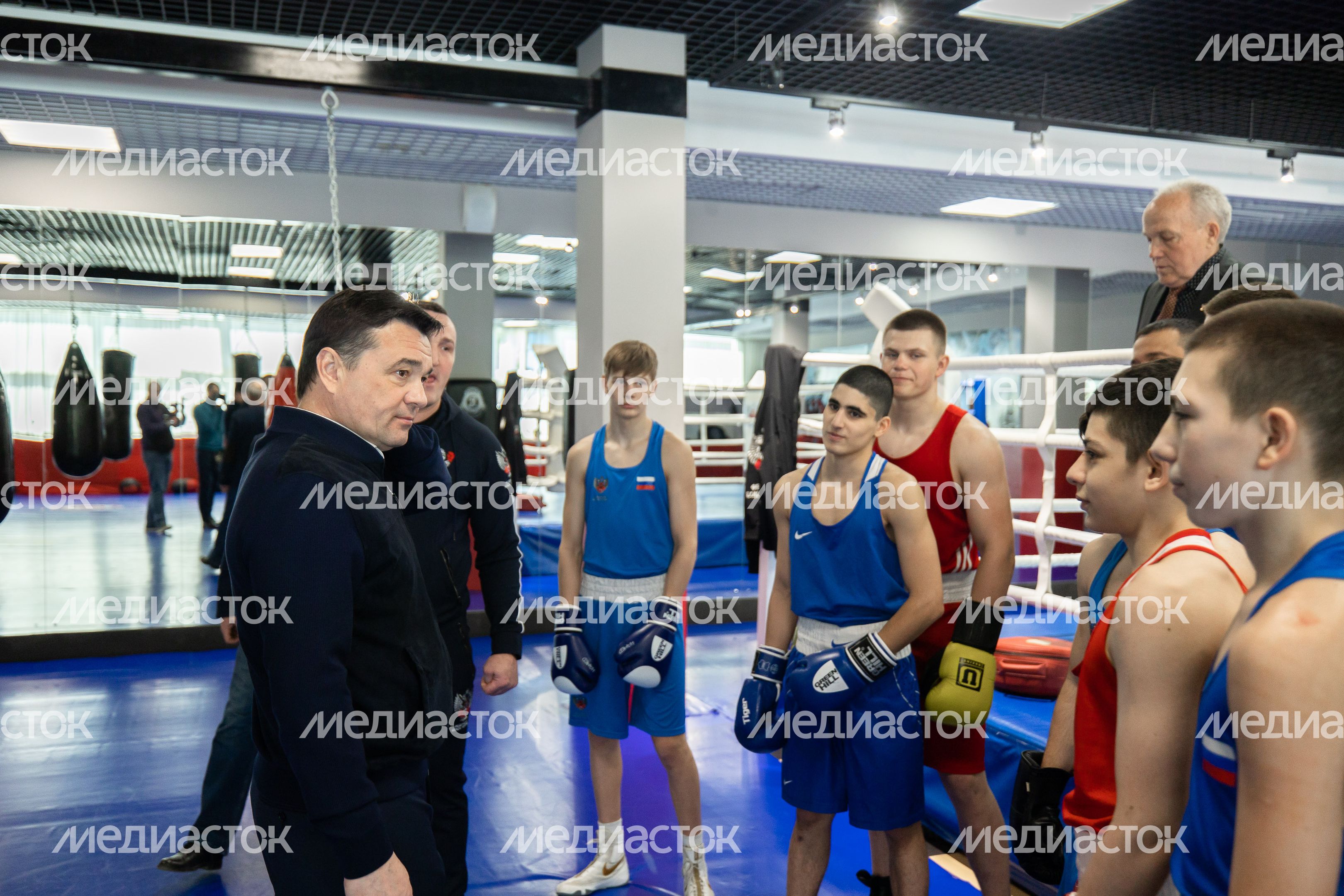 Посещение дворца спорта в Чехове Губернатором Подмосковья