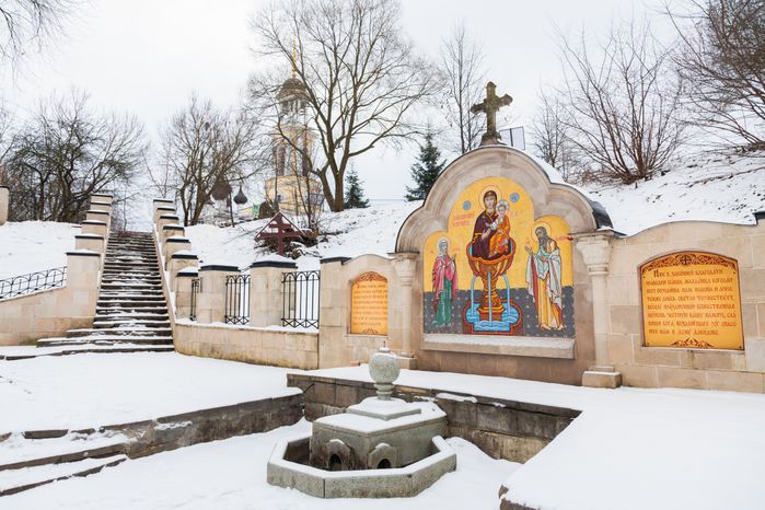 Зимний городской парк культуры и отдыха в Чехове