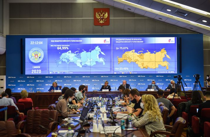 Подведение итогов голосования по внесению поправок в Конституцию РФ