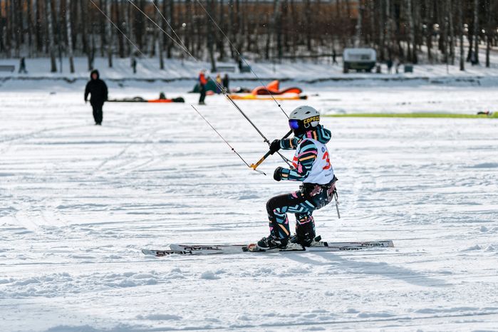 Чемпионат Московской области по сноукайтингу в Солнечногорске