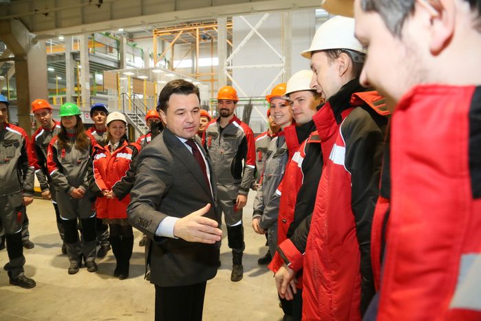 А. Воробьев на открытии комбината «Град» в Наро-Фоминском районе