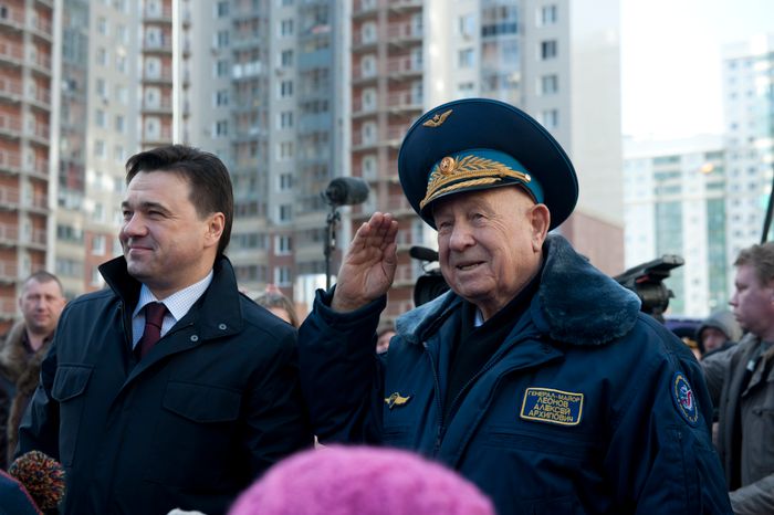 Открытие Аллеи Космонавтов в Красногорске