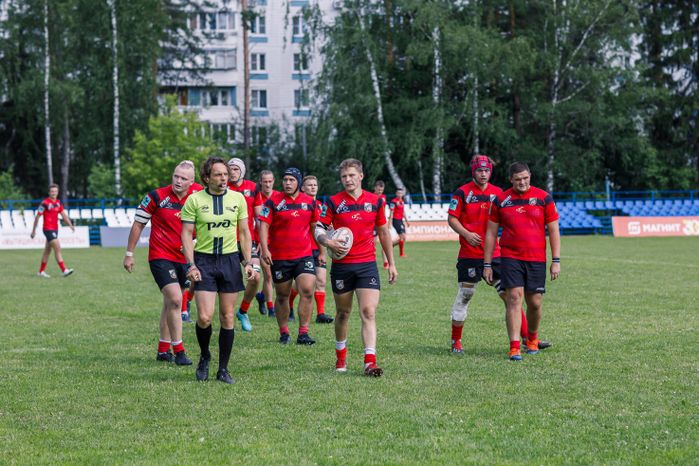 Победа "ВВА-Подмосковье-м" в чемпионате молодежных команд по регби в Монино
