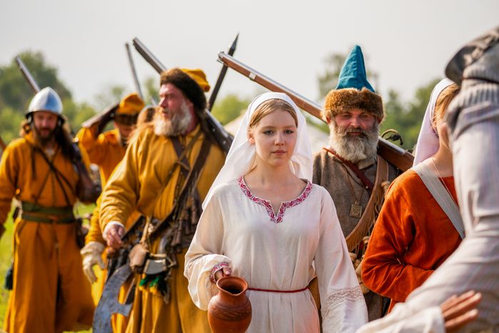 Эпоха Древней Руси XVI века на фестивале «Гуляй город» в округе Чехов