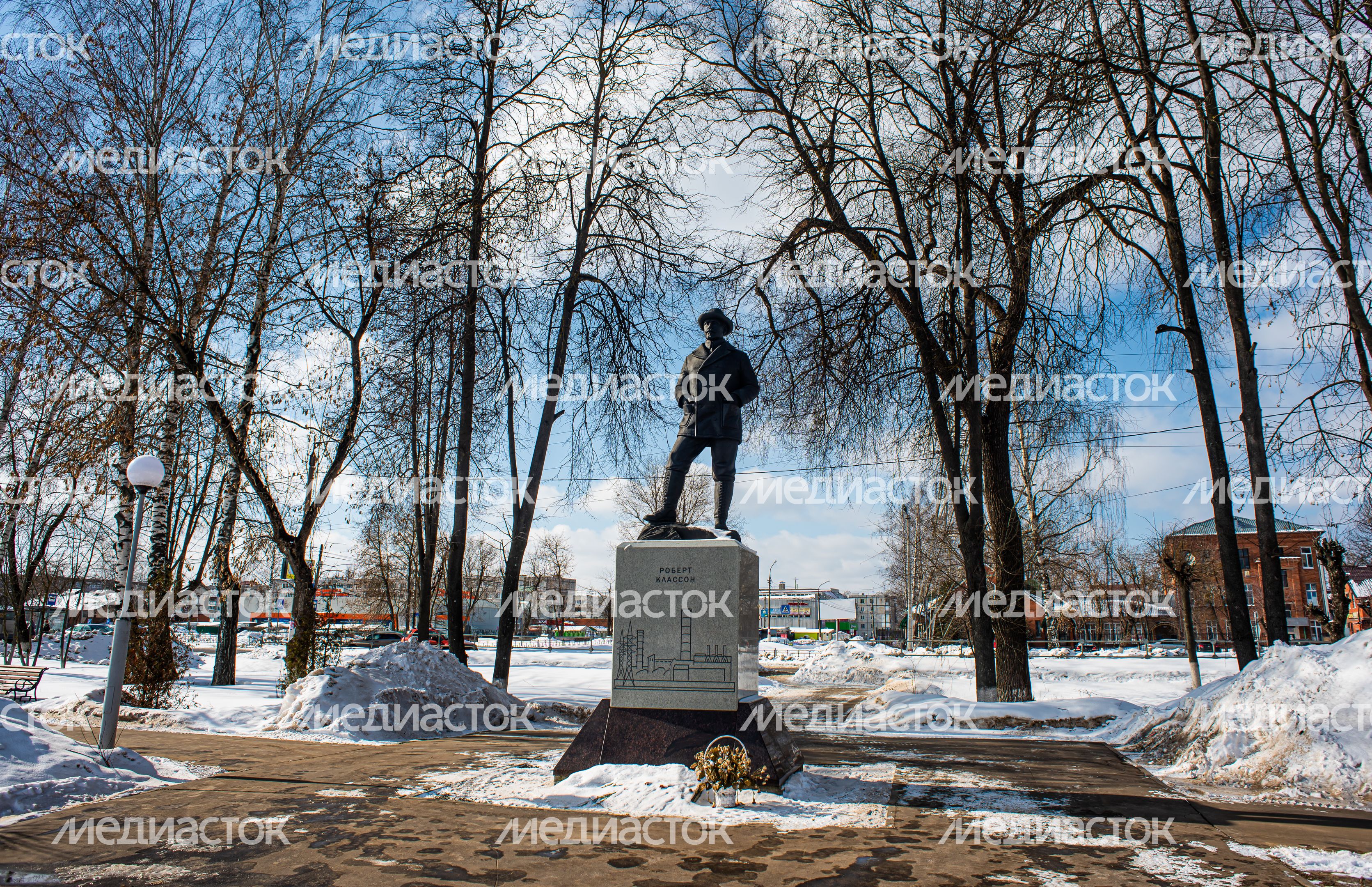 Зимние виды города Электрогорск