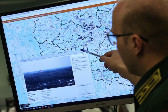 Проверка губернатором системы тушения лесных пожаров