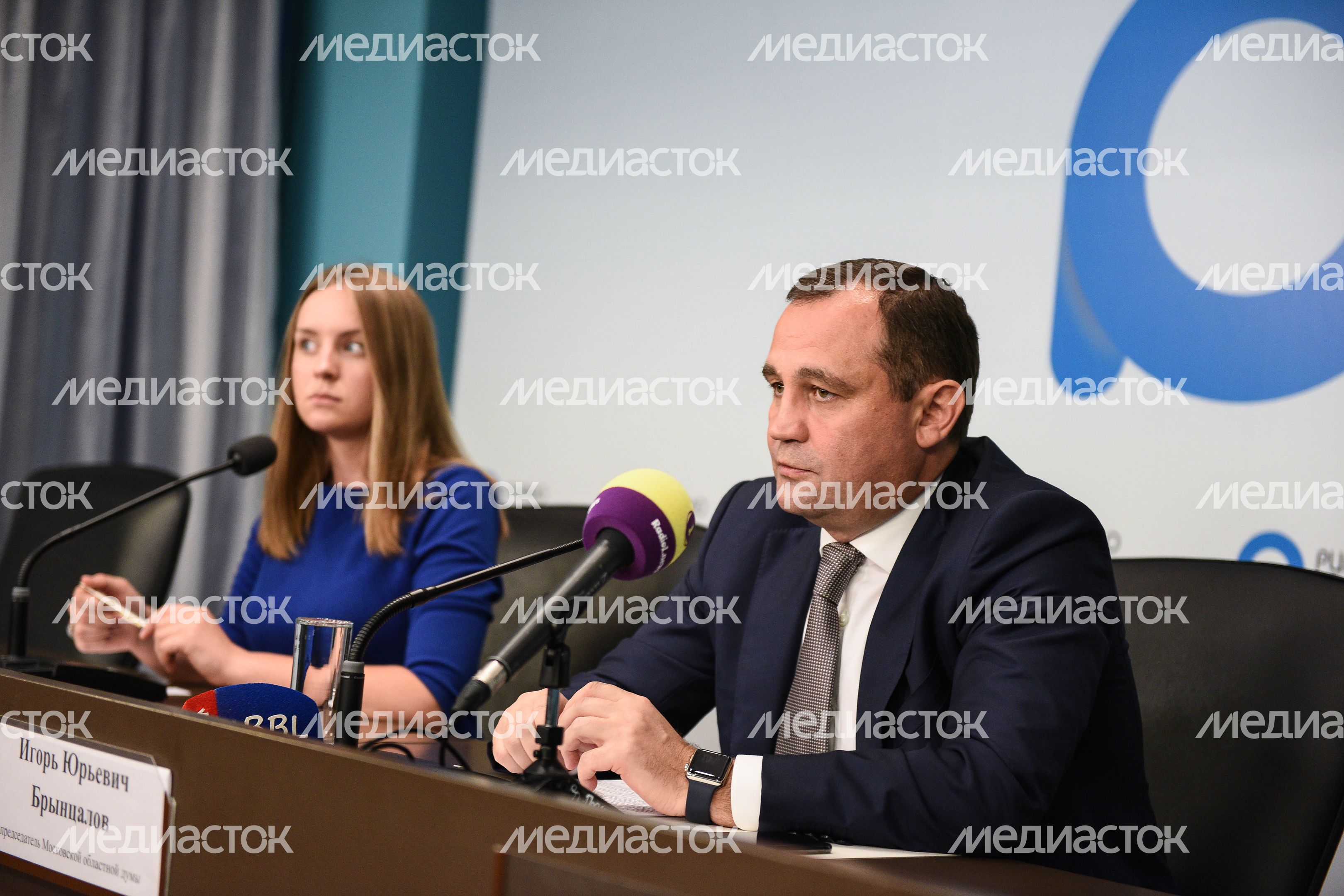 Пресс-конференция председателя Московской областной думы Игоря Брынцалова