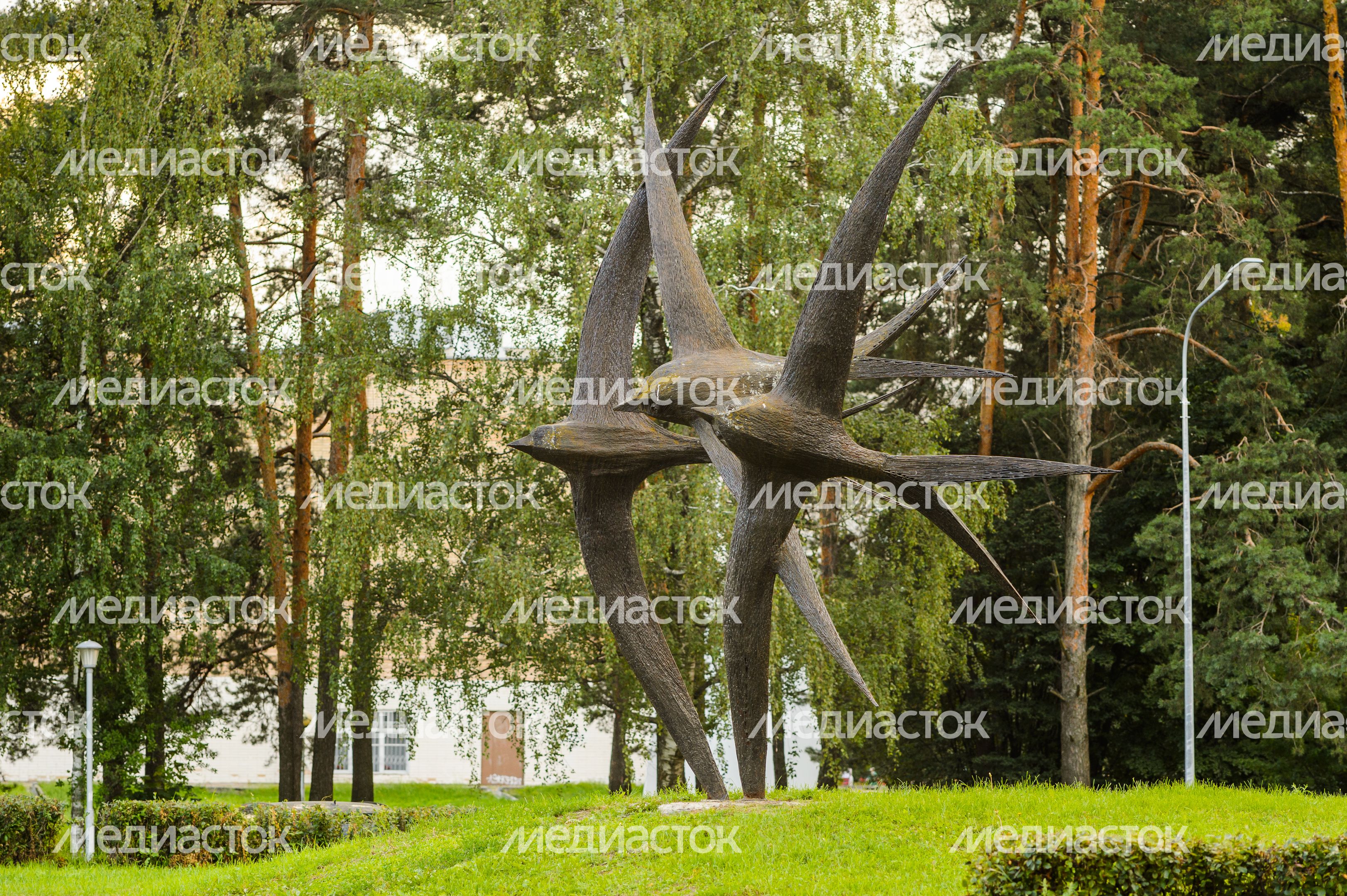 Черноголовка. Скульптура «Стрижи» Черноголовка. Скульптура «Стрижи»