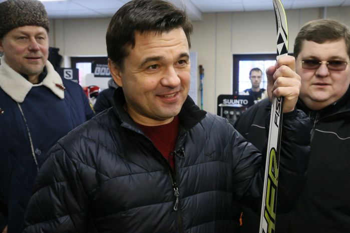А. Воробьев принял участие в открытии лыжероллерной трассы в Одинцове