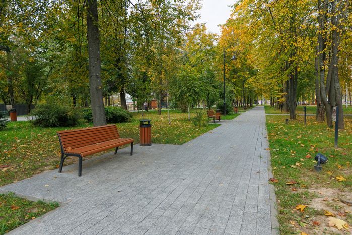 Парк «Киово» в Лобне осенью