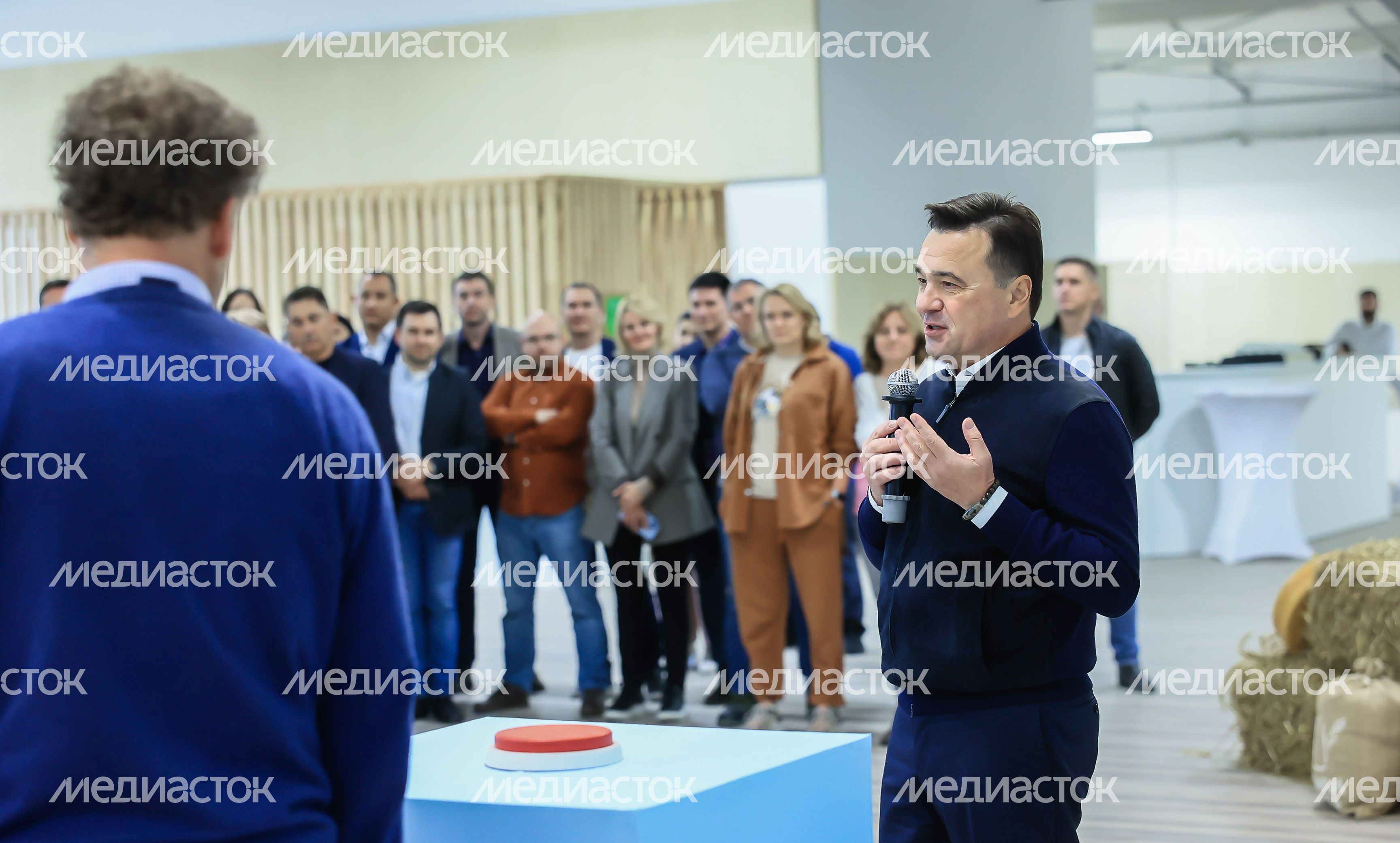 Открытие животноводческего комплекса «Бортниково» в Ступино Губернатором Подмосковья