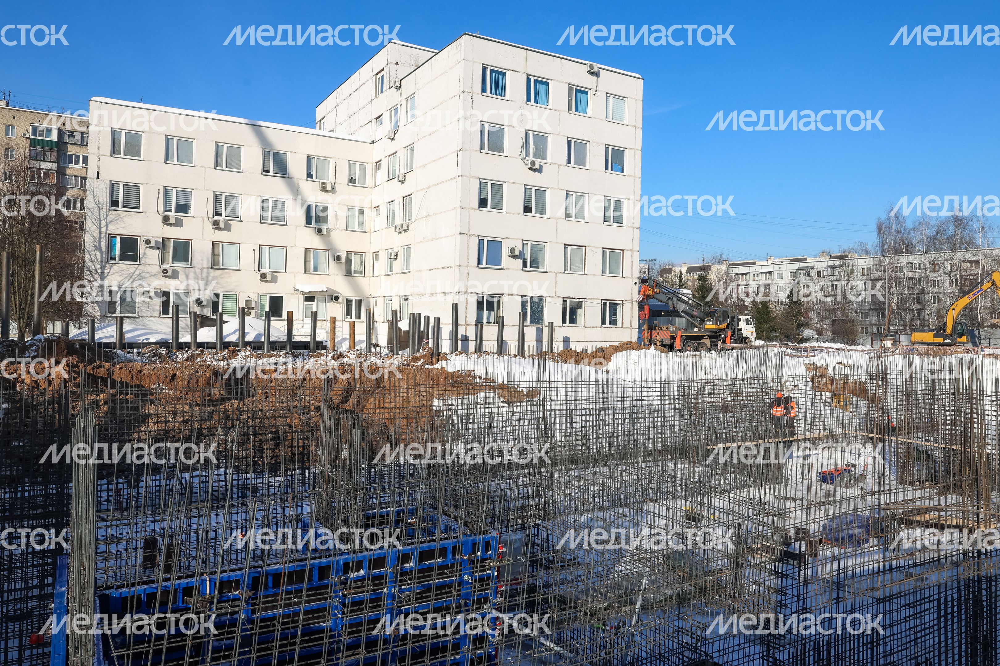 Строительство нового корпуса поликлиники №4 в Нахабино Строительство нового корпуса поликлиники №4 в Нахабино