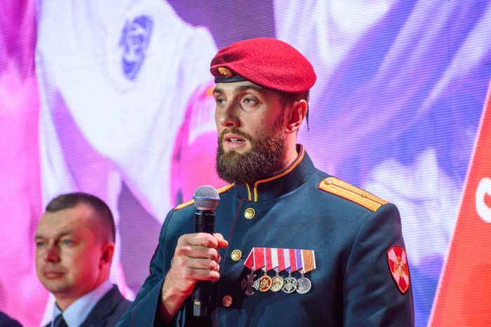 Кавалер ордена Мужества Лев Макеев на Межрегиональном турнире по единоборствам «Герои Отечества» в Люберцах