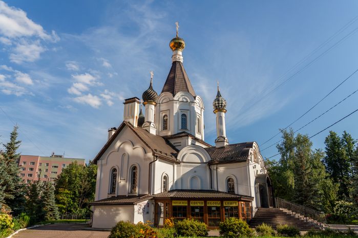 Церковь Рождества Христова в микрорайоне Центральный в Домодедово