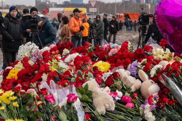 Мемориал памяти погибших в «Крокус Сити Холле» в Красногорске
