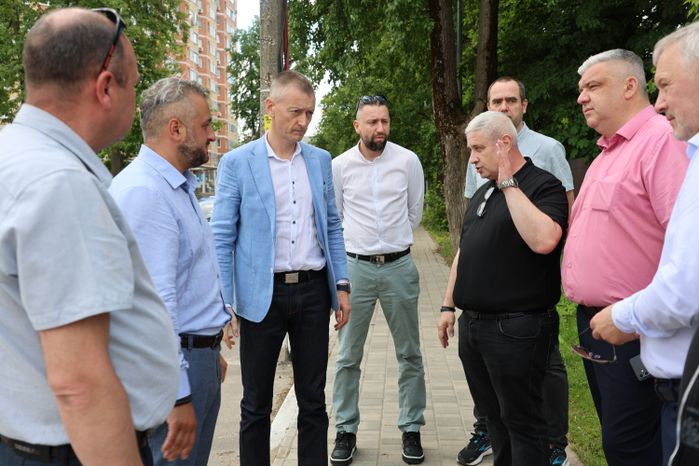 Первый заместитель министра ЖКХ Московской области Дмитрий Лабыкин проверил ход строительства инфраструктурных объектов