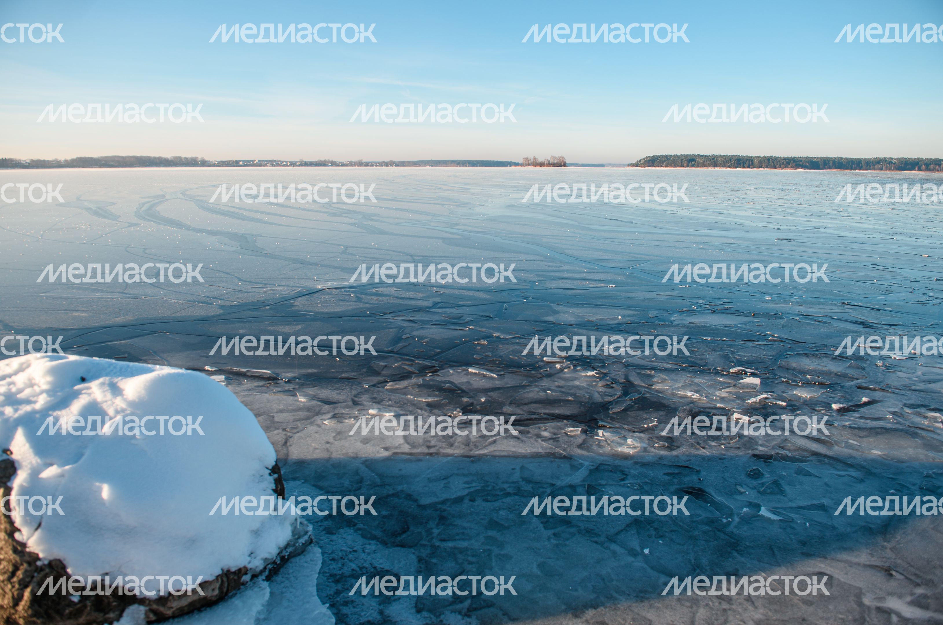 Зимние виды города Калязин
