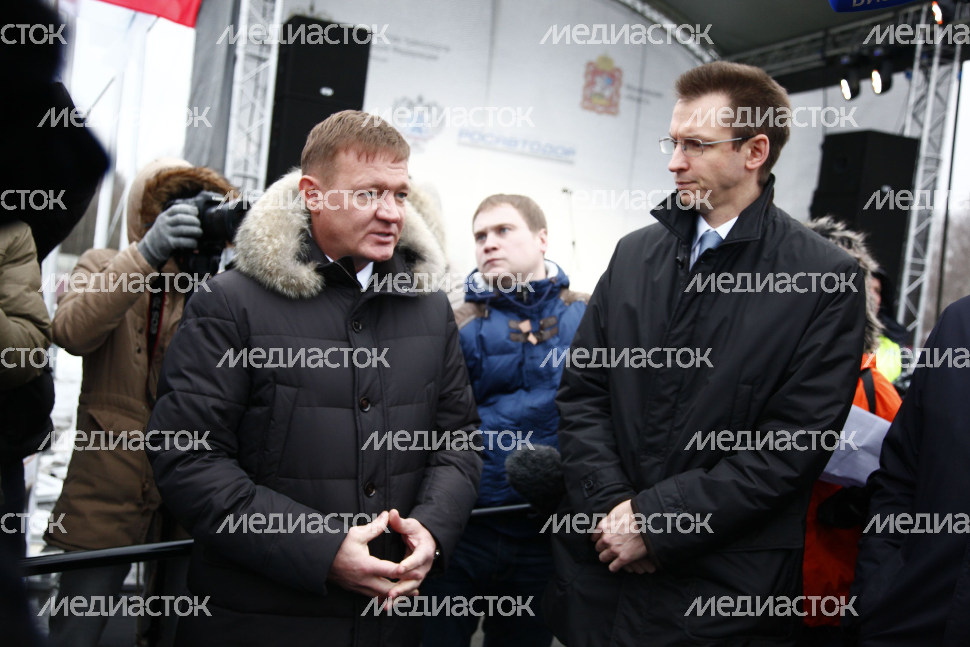 Открытие участка дороги в Дмитровском районе Открытие участка дороги в Дмитровском районе