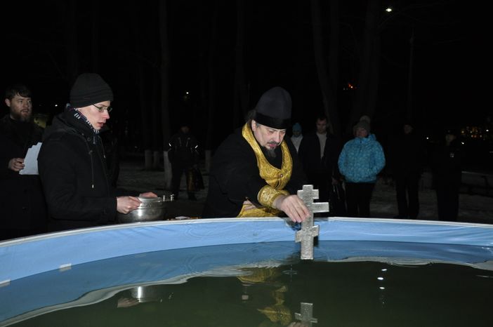Освещение купели в Подольске